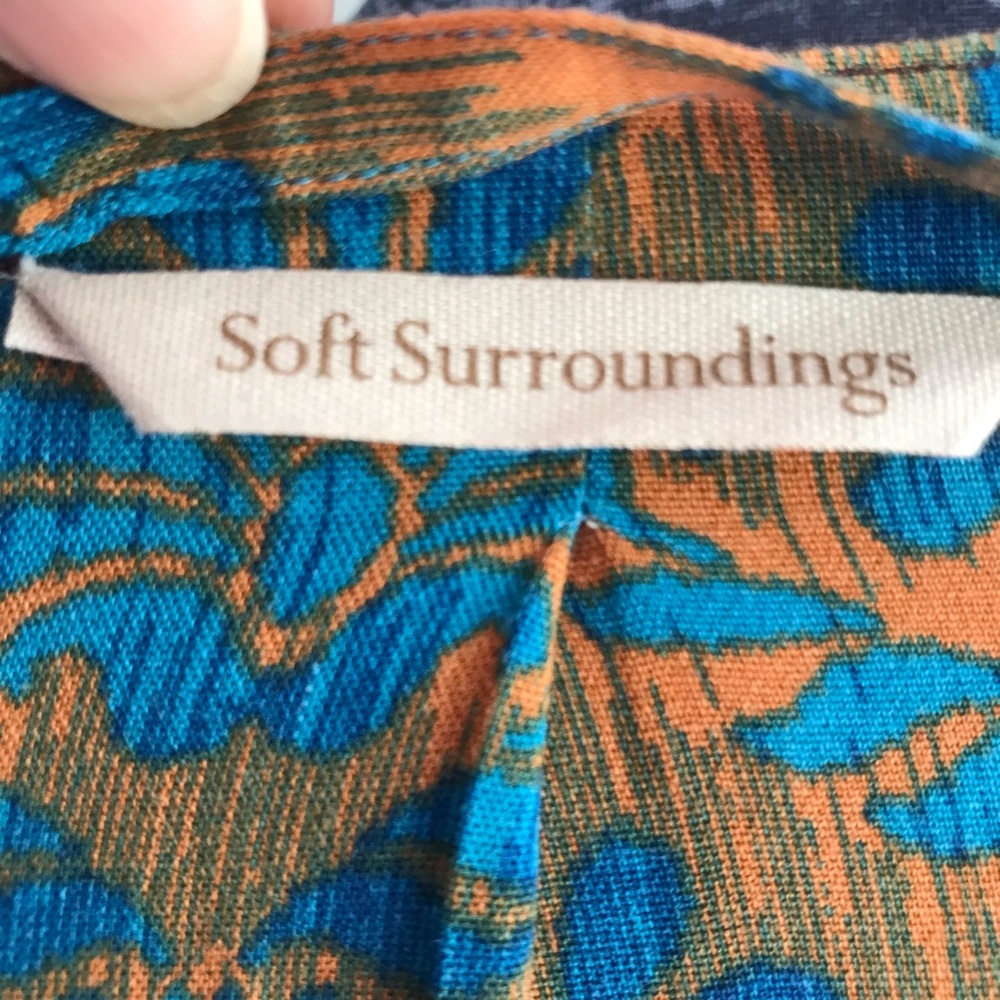 Soft Surroundings Open Tunic/ Caftan With Tassel … - image 2